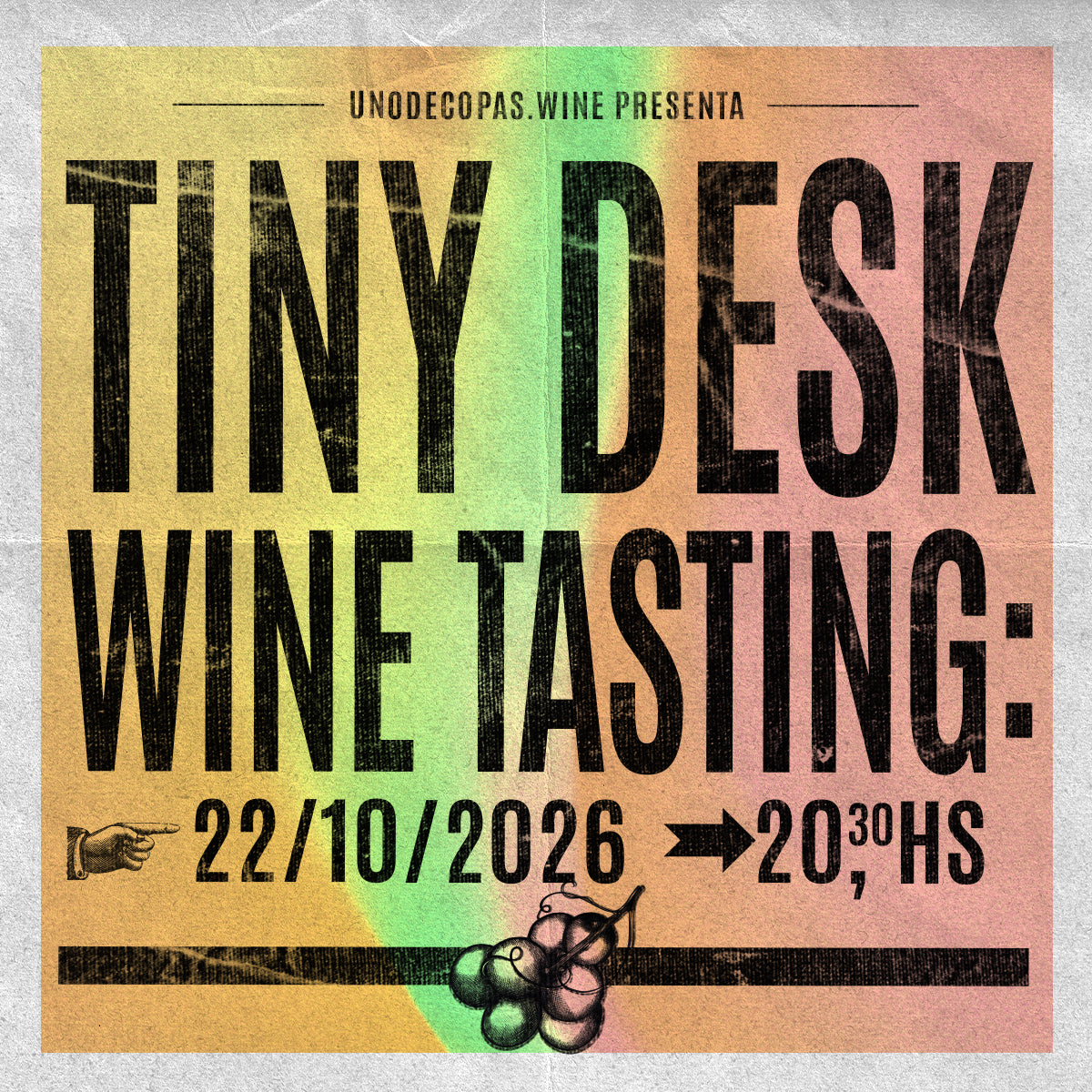 TINY DESK WINE TASTING: TEMPRANILLO 22.10.2026
