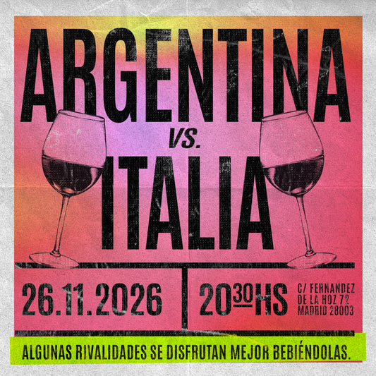 DUELO DE TITANES:  ARGENTINA 🇦🇷 VS. 🇮🇹 ITALIA 26.11.2026